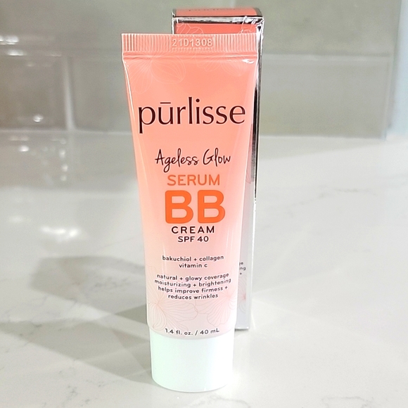 EXPIRED PURLISSE Ageless Glow Serum BB Cream SPF 40  Tan Deep - Picture 3 of 6